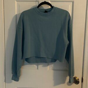 Wild Fable Cropped Blue Sweatshirt